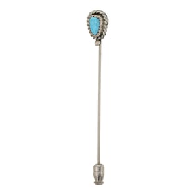 Navajo Kingman Turquoise Pin