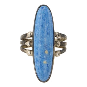Navajo Denim Lapis Ring
