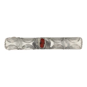Navajo Coral Hair Barrette