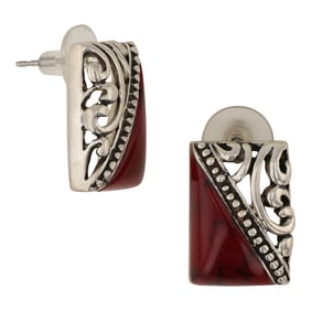 Vintage Taxco Jasper Earrings