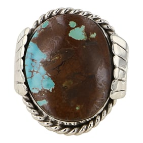 Navajo Boulder Turquoise Ring