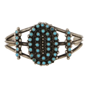 Vintage Navajo Sleeping Beauty Turquoise Bracelet