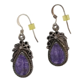 Vintage Navajo Chaorite Earrings