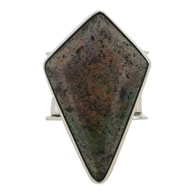 Abraham Peina Zuni Contemporary Boulder Opal Ring