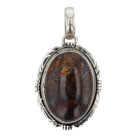 Randy Billy Navajo Boulder Opal Pendant