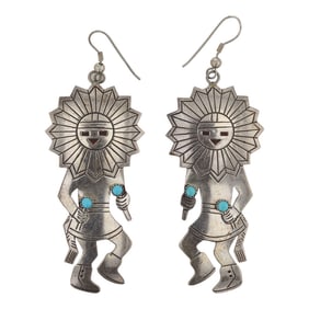 Navajo Kingman Turquoise Earrings