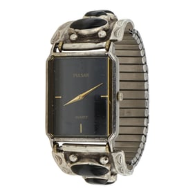 Navajo Black Onyx Watch bracelet