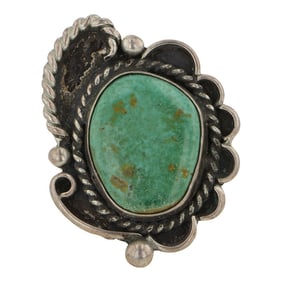 Vintage Navajo Nevada Turquoise Ring