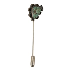 Vintage Navajo Nevada Turquoise Pin