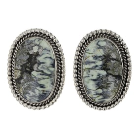 Mary Ellen Peace Sioux Tribe New Lander Chalcociderite Earrings