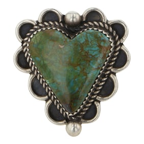 Navajo Pilot Mountain Turquoise Ring