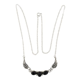 Navajo Black Onyx Choker Necklace