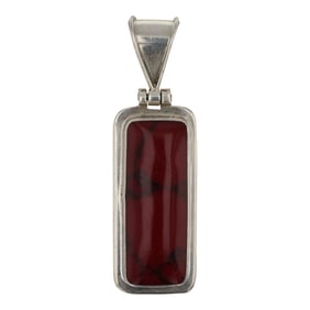 Vintage Taxco Jasper Pendant