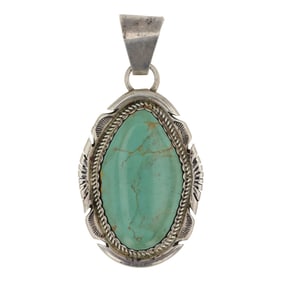 John Mcray Navajo Nevada Turquoise Pendant