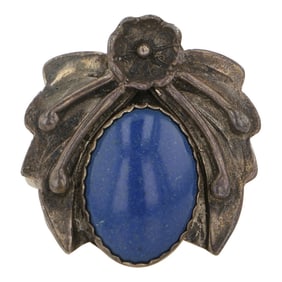 Vintage Navajo Lapis Ring