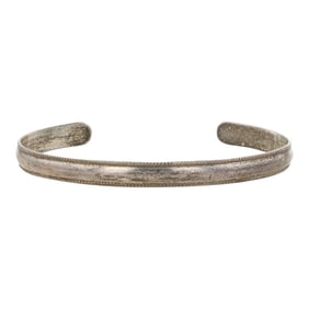Vintage Navajo Plain Silver Bracelet