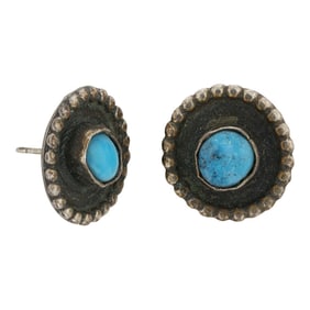 Vintage Navajo Turquoise Earrings