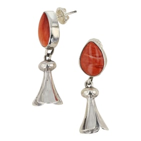 Bobby Johnson Navajo Spiny Oyster Blossom Earrings