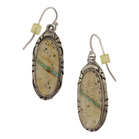 Navajo Boulder Turquoise Earrings