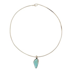 Vintage Navajo Nevada Turquoise Choker Necklace