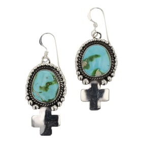 Carol Wylie Navajo Sonoran Gold Turquoise Earrings