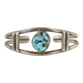 Vintage Navajo Kingman Turquoise Bracelet
