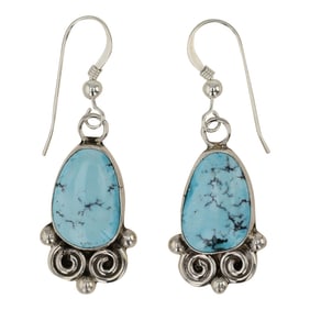 Navajo Kingman Turquoise Earrings