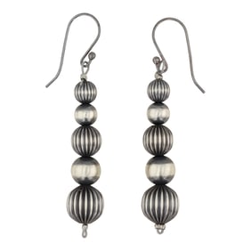 Navajo Oxidized Beads Earrings