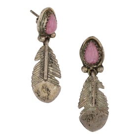 Vintage Navajo Agate Earrings