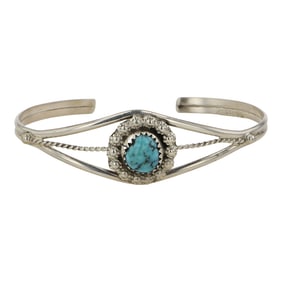 Navajo Kingman Turquoise Bracelet