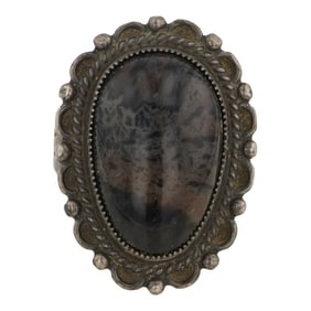 Vintage Fred Harvey Era Agate Ring