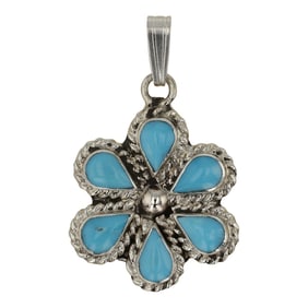 Zuni Kingman Turquoise Pendant