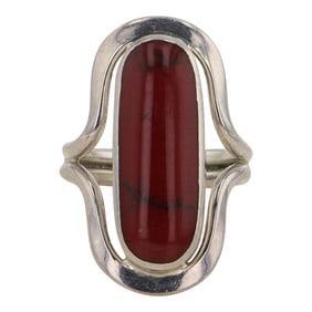 Vintage Taxco Jasper Ring