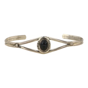 Navajo Black Onyx Bracelet