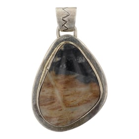 Vintage Navajo Picture Jasper Pendant
