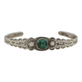 Vintage Fred Harvey Era Fox Turquoise Bracelet