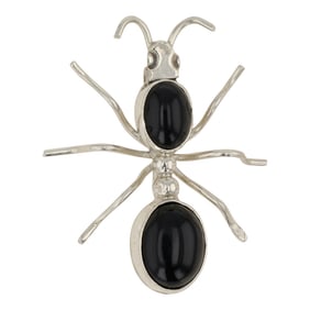 Navajo Black Onyx Insect Pin