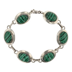 Navajo Malachite Link Bracelet