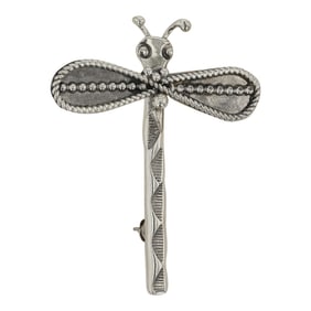 Navajo Plain Silver Dragonfly Pin