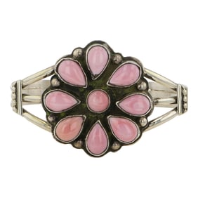 Boyde Ashley Navajo Pink Conch Cluster Bracelet