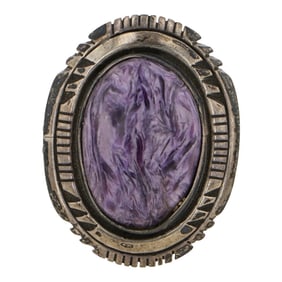 RB Navajo Charoite Ring