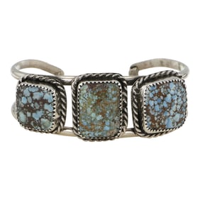 Gilbert Nez Navajo Golden Hills Turquoise Cuff Bracelet