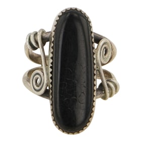 Vintage Black Onyx Ring