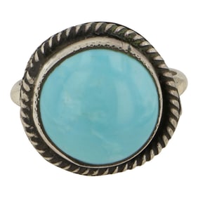 Navajo Compitos Turquoise Ring