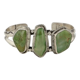 Harold Joe (1975-2025) Nevada Turquoise Green Turquoise Bracelet