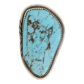 Vintage Navajo Kingman Turquoise Ring