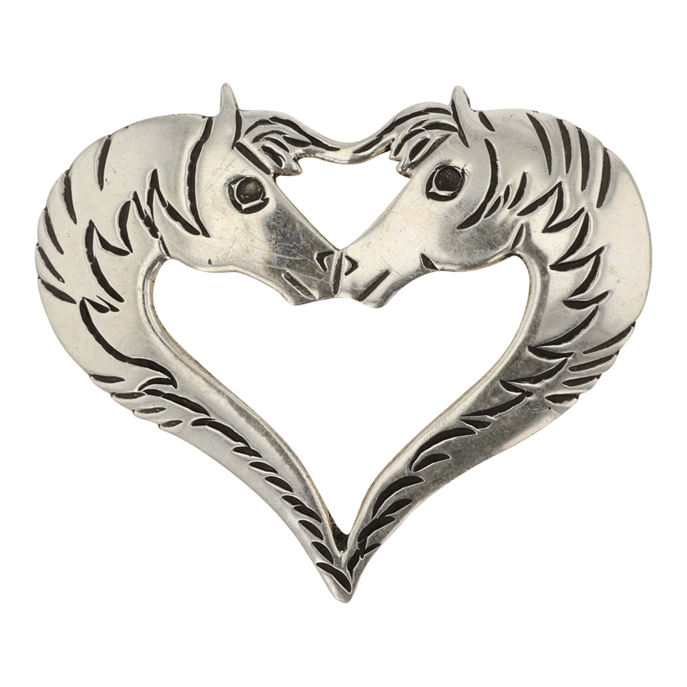 Lee Charley Navajo Horse Pin: Sterling Silver | | Lee Charley Navajo Horse Pin | Navajo Native American Southwest Indian Jewelry | Good (no breaks or damages) | Approximate Weight: 14 Grams | Pin: 1.5" x 2" | Signed: LC