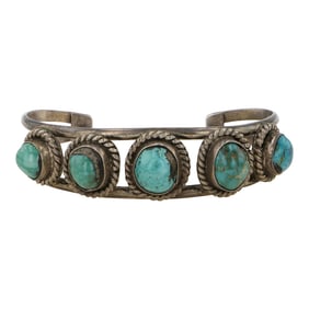 Vintage Navajo Nevada Turquoise Bracelet