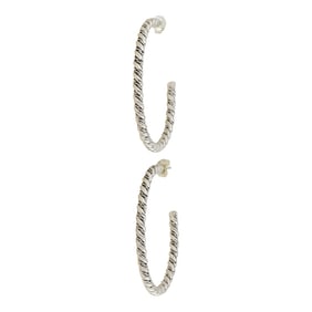 Navajo Twisted Wires Hoop Earrings