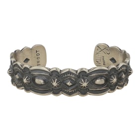 Gabriel Natan Award Winning Navajo Artist Rolled Ingot Cuff Bracelet